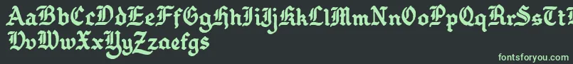Gothballcrap Font – Green Fonts on Black Background