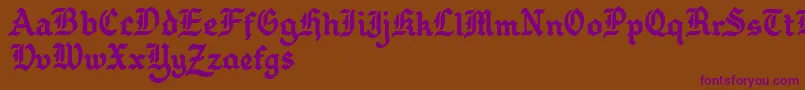 Gothballcrap Font – Purple Fonts on Brown Background