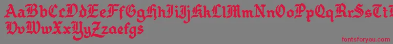 Gothballcrap Font – Red Fonts on Gray Background