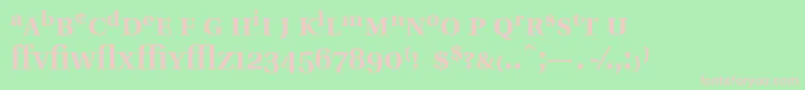 UtopiaExpertSemibold Font – Pink Fonts on Green Background