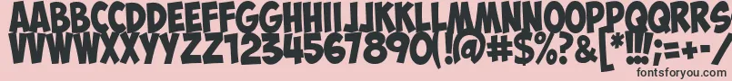 ObelixproitCyr Font – Black Fonts on Pink Background