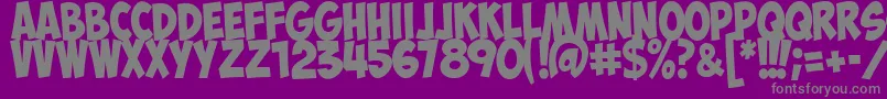 ObelixproitCyr Font – Gray Fonts on Purple Background