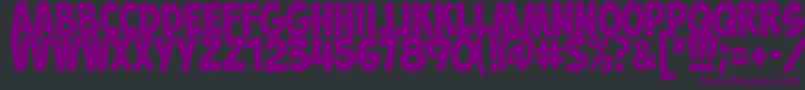 ObelixproitCyr Font – Purple Fonts on Black Background