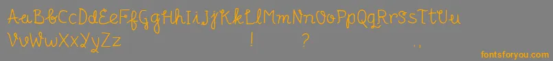 Шрифт Senyum – оранжевые шрифты на сером фоне