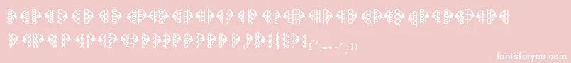 Centreclimbers Font – White Fonts on Pink Background