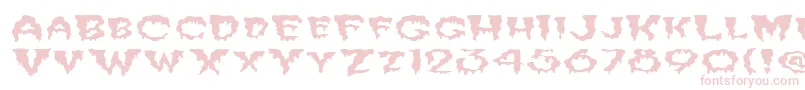 FzUnique10WaveyEx Font – Pink Fonts on White Background