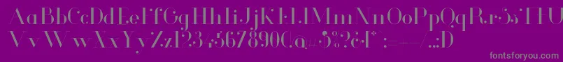 GlamorLight Font – Gray Fonts on Purple Background