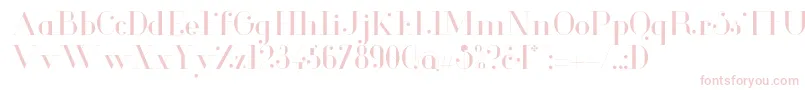 GlamorLight Font – Pink Fonts on White Background