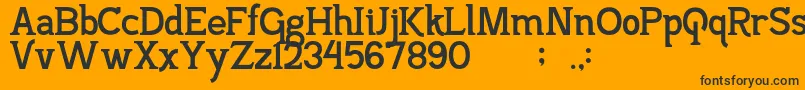 PajarakanStuds Font – Black Fonts on Orange Background