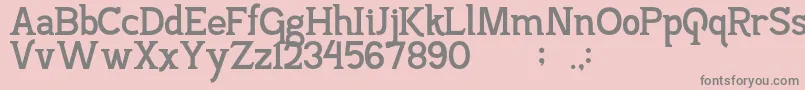 PajarakanStuds Font – Gray Fonts on Pink Background