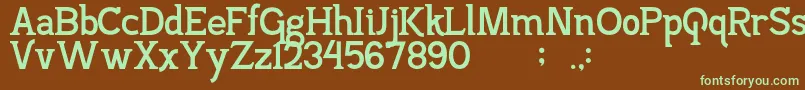 PajarakanStuds Font – Green Fonts on Brown Background