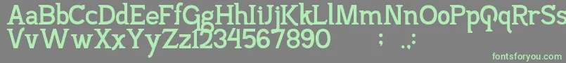 PajarakanStuds Font – Green Fonts on Gray Background