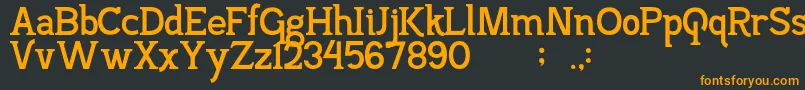 PajarakanStuds Font – Orange Fonts on Black Background