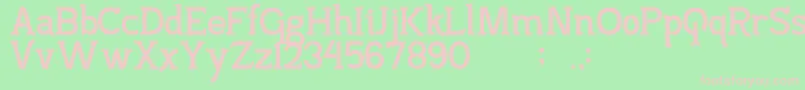 PajarakanStuds Font – Pink Fonts on Green Background
