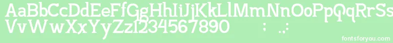 PajarakanStuds Font – White Fonts on Green Background