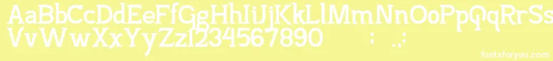 PajarakanStuds Font – White Fonts on Yellow Background