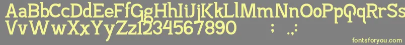 PajarakanStuds Font – Yellow Fonts on Gray Background