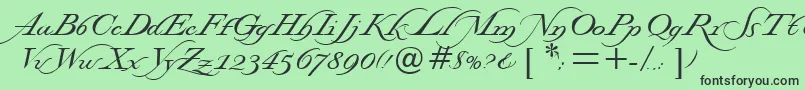 Windsorsword Font – Black Fonts on Green Background