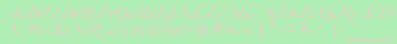 Windsorsword Font – Pink Fonts on Green Background