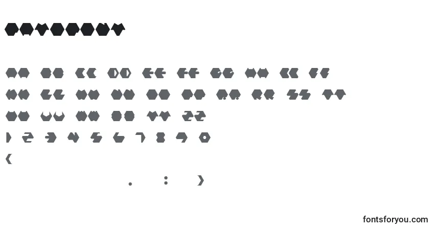 Шрифт Payopony – алфавит, цифры, специальные символы