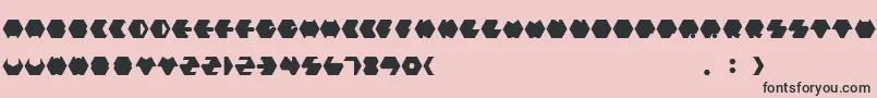 Payopony Font – Black Fonts on Pink Background