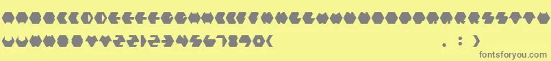 Payopony Font – Gray Fonts on Yellow Background