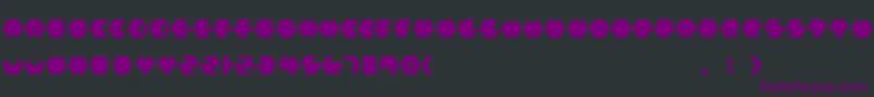 Payopony Font – Purple Fonts on Black Background