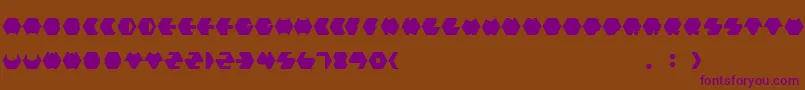 Payopony Font – Purple Fonts on Brown Background