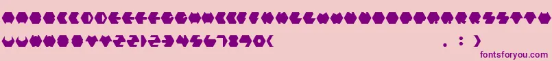 Payopony Font – Purple Fonts on Pink Background