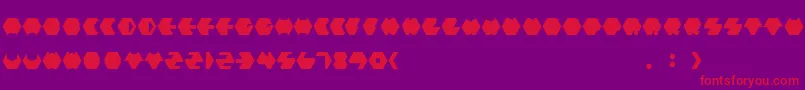 Payopony Font – Red Fonts on Purple Background