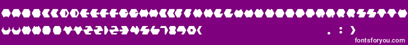 Payopony Font – White Fonts on Purple Background