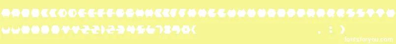 Payopony Font – White Fonts on Yellow Background