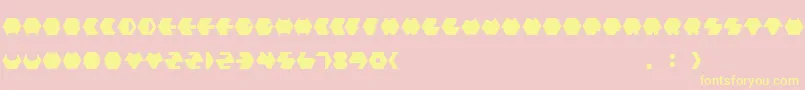 Payopony Font – Yellow Fonts on Pink Background