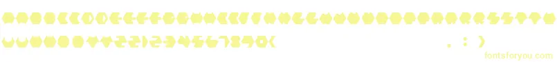 Payopony Font – Yellow Fonts on White Background