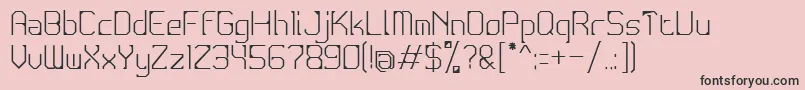 Conductive1.1 Font – Black Fonts on Pink Background