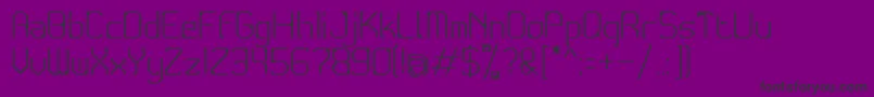 Conductive1.1-Schriftart – Schwarze Schriften auf violettem Hintergrund