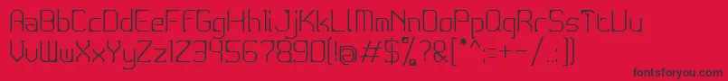 Conductive1.1 Font – Black Fonts on Red Background