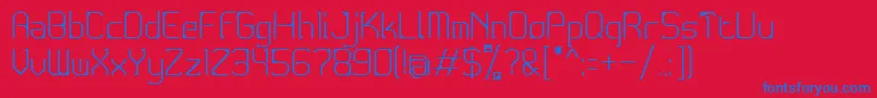 Conductive1.1 Font – Blue Fonts on Red Background