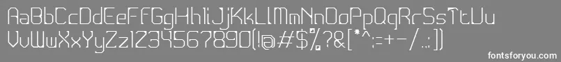 フォントConductive1.1 – 灰色の背景に白い文字