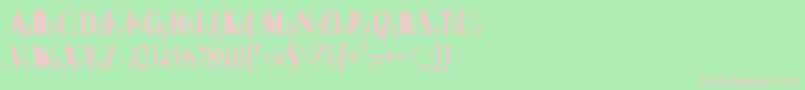 Więcej informacji o czcionce GalaxiaSingularity Czcionka GalaxiaSingularity – różowe czcionki na zielonym tle
