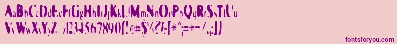 GalaxiaSingularity Font – Purple Fonts on Pink Background