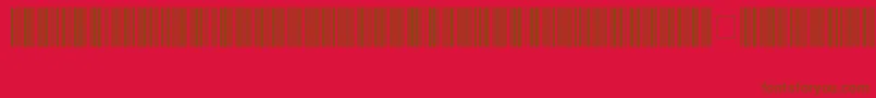 Code39HochLogitogo Font – Brown Fonts on Red Background