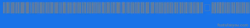 Code39HochLogitogo Font – Gray Fonts on Blue Background
