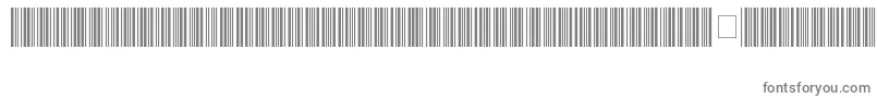 フォントCode39HochLogitogo – 白い背景に灰色の文字