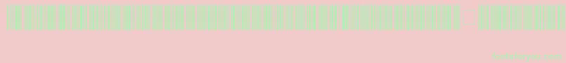 Code39HochLogitogo-Schriftart – Grüne Schriften auf rosa Hintergrund