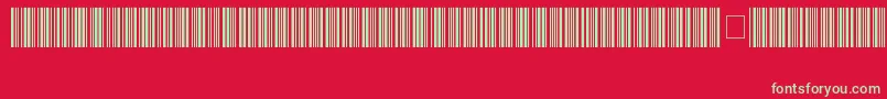 Code39HochLogitogo-Schriftart – Grüne Schriften auf rotem Hintergrund