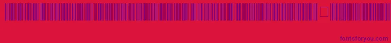Code39HochLogitogo Font – Purple Fonts on Red Background