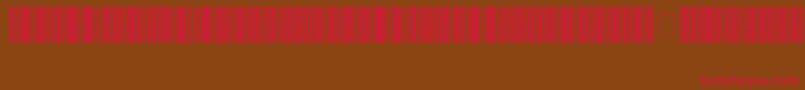 Code39HochLogitogo Font – Red Fonts on Brown Background