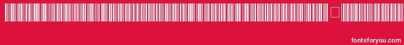 Code39HochLogitogo Font – White Fonts on Red Background