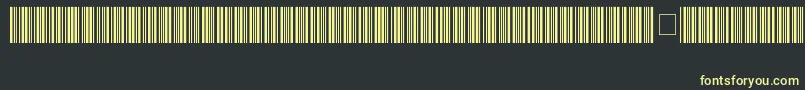 Code39HochLogitogo Font – Yellow Fonts on Black Background